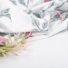 Тканина бязь ранфорс для постільної білизни, бавовна, 130 г/м2, 240 см 10.27889/24 Шипшина рожева