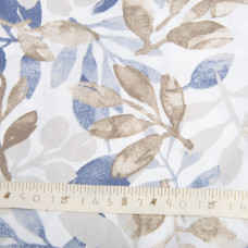 Тканина бязь ранфорс для постільної білизни, бавовна, 130 г/м2, 240 см 11.27809/21 Гілочка синя