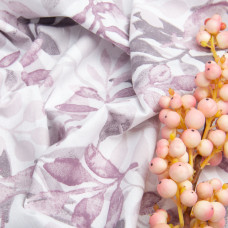 Тканина бязь ранфорс для постільної білизни, бавовна, 130 гр/м2, 240 см 11.27809/20 Гілочка лілова