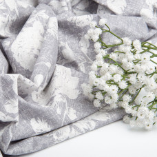 Тканина бязь ранфорс для постільної білизни, бавовна, 130 г/м2, 240 см 3.28997/13 Троянди на сірому