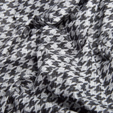 Тканина бязь ранфорс для постільної білизни, бавовна, 130 г/м2, 240 см 4.28656/33 Гусяча лапка чорна