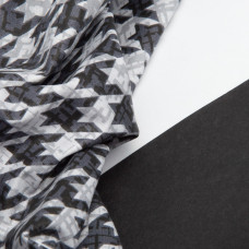 Тканина бязь ранфорс для постільної білизни, бавовна, 130 г/м2, 240 см 4.28656/33 Гусяча лапка чорна