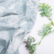 Тканина бязь ранфорс для постільної білизни, бавовна, 130 г/м2, 240 см 3.28997/8 Троянді на т/бірюзовому