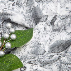 Тканина бязь ранфорс для постільної білизни, бавовна, 130 г/м2, 240 см M03177/1 Snake сіра