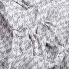 Тканина бязь ранфорс для постільної білизни, бавовна, 130 гр/м2, 240 см 4.28656/8 Гусяча лапка сіра