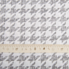 Тканина бязь ранфорс для постільної білизни, бавовна, 130 гр/м2, 240 см 4.28656/8 Гусяча лапка сіра