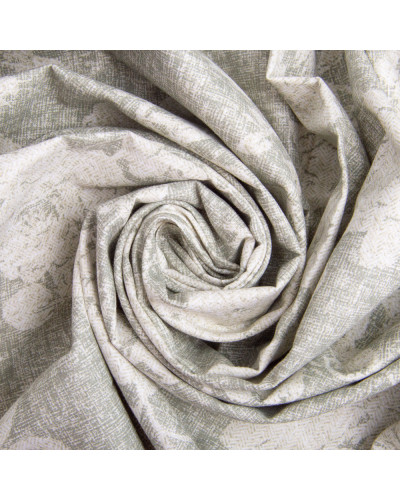 Тканина бязь ранфорс для постільної білизни, бавовна, 130 г/м2, 240 см 3.28997/11 Троянди на оливковому