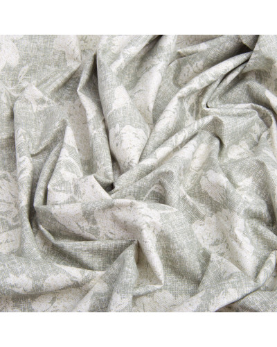 Тканина бязь ранфорс для постільної білизни, бавовна, 130 г/м2, 240 см 3.28997/11 Троянди на оливковому