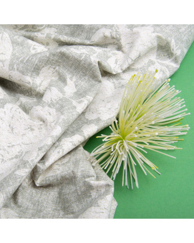 Тканина бязь ранфорс для постільної білизни, бавовна, 130 г/м2, 240 см 3.28997/11 Троянди на оливковому