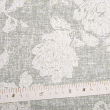 Тканина бязь ранфорс для постільної білизни, бавовна, 130 г/м2, 240 см 3.28997/11 Троянди на оливковому