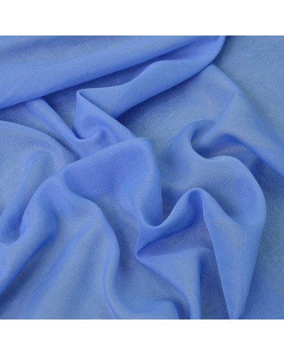 Тканина шифон Мульти 70 г/м2 150 см напівпрозора, легка, повітряна для суконь, блузок і аксесуарів волошка