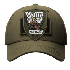 Набір шевронів 2 шт. на липучці Піхота ВСУ хакі 7х9,5 см, вишитий патч шеврон нашивка липучка