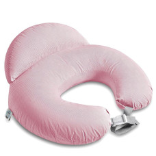 Подушка для годування диванчик 60х70х16 см SD бавовна антиалергенне волокно, для зручності мами, з блискавкою пудра