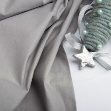 Тканина бязь ранфорс для постільної білизни, бавовна 130 г/м2, 240 см V-141 попіл