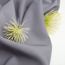 Тканина костюмна однотонна, 150 см, 282 г/м2, для одягу, суконь, костюмів, спідниць сіра 1204