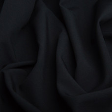Тканина костюмна однотонна, 150 см, 282 г/м2, для одягу, суконь, костюмів, спідниць чорна 1001