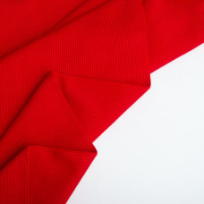 Тканина трикотажне полотно Кашкорсе, 130 см, 300 г/м2, бавовна червоній