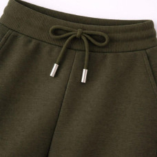 Тканина Кашкорсе IDEIA трикотажне полотно, 130 см, 300 г/м2, бавовна, рубчик, для манжетів, горловин, низ світшотів, темна хакі