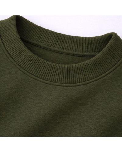 Тканина Кашкорсе IDEIA трикотажне полотно, 130 см, 300 г/м2, бавовна, рубчик, для манжетів, горловин, низ світшотів, темна хакі