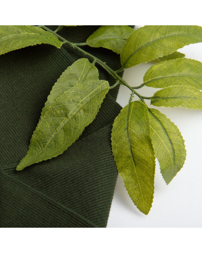 Тканина Кашкорсе IDEIA трикотажне полотно, 130 см, 300 г/м2, бавовна, рубчик, для манжетів, горловин, низ світшотів, темна хакі