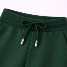 Тканина Кашкорсе IDEIA трикотажне полотно, 130 см, 300 г/м2, бавовна, рубчик, для манжетів, горловин, низ світшотів, смарагд