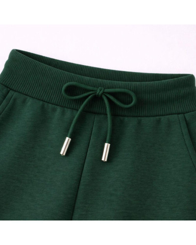 Тканина Кашкорсе IDEIA трикотажне полотно, 130 см, 300 г/м2, бавовна, рубчик, для манжетів, горловин, низ світшотів, смарагд