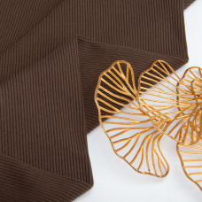 Тканина трикотажне полотно Кашкорсе, 130 см, 300 г/м2, бавовна т/коричневий