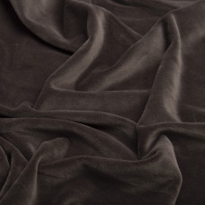 Тканина трикотаж однотонна Вельбо V-1176 шокочіно