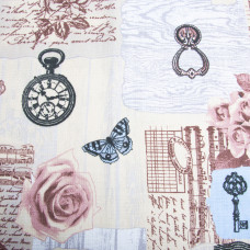 Тканина рушникова вафельна Годинник