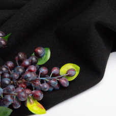 Тканина пальтова 520 HUAHONG, 150 см, 400 г/м2, щільна тканина для верхнього одягу, пальто та курток V-1001 чорна