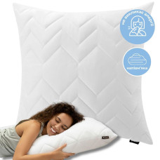 Подушка NORDIC COMFORT IDEIA 60х60 см чохол стьобаний антиалергенне волокно біла