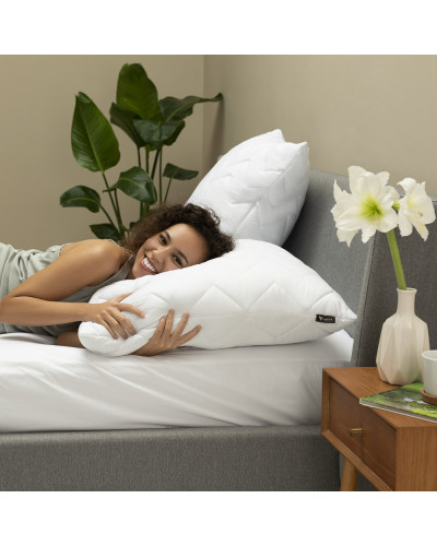 Подушка NORDIC COMFORT IDEIA 60х60 см чохол стьобаний антиалергенне волокно біла