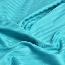 Постільний комплект євро сатин IDEIA у смужку бавовна натуральна тканина набір постільного бірюза