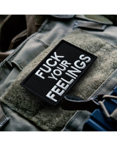 Набір шевронів 2 шт. з липучкою Fuck Your Feelings 5х8 см, вишита патч нашивка, шеврон