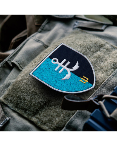Набір шевронів 2 шт. на липучці 35 ОБрМП 8,6х10 см вишитий патч нашивка шеврон