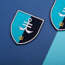 Набір шевронів 2 шт. на липучці 35 ОБрМП 8,6х10 см вишитий патч нашивка шеврон