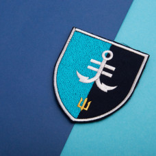 Набір шевронів 2 шт. на липучці 35 ОБрМП 8,6х10 см вишитий патч нашивка шеврон