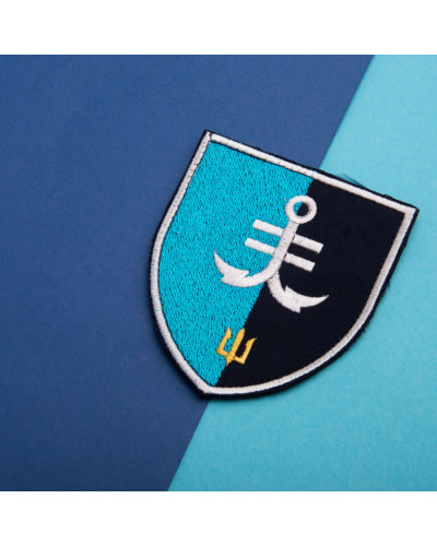 Набір шевронів 2 шт. на липучці 35 ОБрМП 8,6х10 см вишитий патч нашивка шеврон