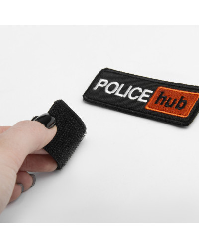 Набір шевронів 2 шт. на липучці Police hub 8,6х3,2 см вишитий патч нашивка шеврон поліції, Поліцейський Хаб