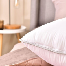 Набір подушок 2 шт 50х70 см IDEIA LINE антиалергенне волокно з блискавкою біла, холофайбер