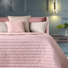 Покривало на ліжко 220х240 см та 2 шт подушка 45х45 см декор з вишивкою IDEIA двостороннє, міцна стібка тканини