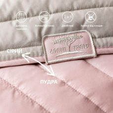 Покривало на ліжко 220х240 см та 2 шт подушка 45х45 см декор з вишивкою IDEIA двостороннє, міцна стібка тканини