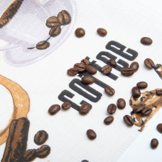 Тканина полотенна вафельна, 50 см, 145 г/м2, для кухонних рушників, серветок, домашнього текстилю, кави беж