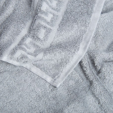 Рушник махровий 70х140 см Версаче IDEIA, щільність 500 г/м2, банний, натуральна бавовна, темно-сірий