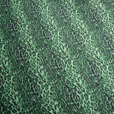 Тканина для одягу Атлас шовк з малюнком, 145 см, 90 г/м2, ніжна, легка тканина Ліона зелена