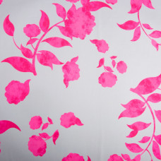 Тканина для одягу Атлас шовк з малюнком, 145 см, 90 г/м2, ніжна, легка тканина Ангела рожева