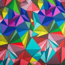 Тканина для одягу Атлас шовк із малюнком, 145 см, 90 г/м2, ніжна, легка тканина вітраж кристал