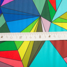 Тканина для одягу Атлас шовк із малюнком, 145 см, 90 г/м2, ніжна, легка тканина вітраж кристал