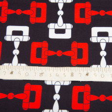 Тканина для одягу Атлас шовк з малюнком, 145 см, 90 г/м2, ніжна, легка тканина хермес