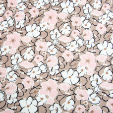 Тканина для одягу Атлас шовк з малюнком, 145 см, 90 г/м2, ніжна, легка тканина беатріс